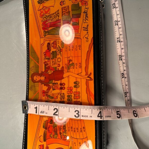 Debbie Brooks Designer Closet Scene Shoulder Bag Womens Purse Hard Shell Vintage - Picture 13 of 16